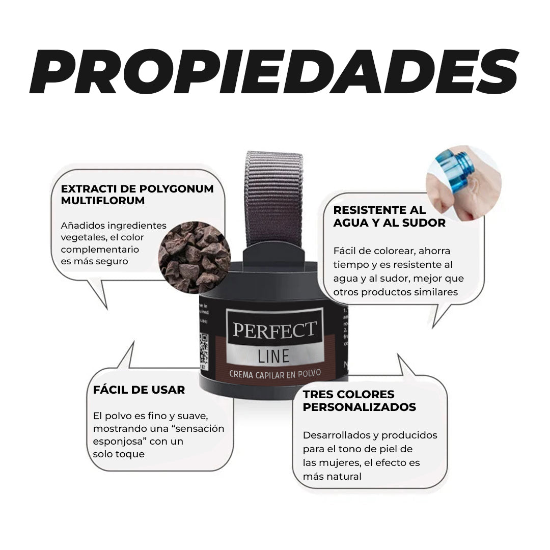 PerfectLine™ - Polvo capilar para camuflar zonas reducidas