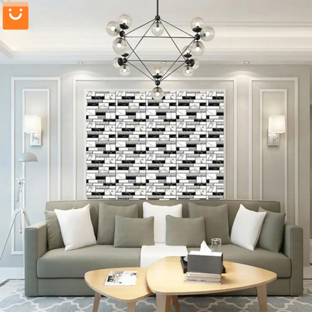 STICKMARBLE™ - ADHESIVOS DE PARED DE MARMOL 3D - SET DE 10 PIEZAS
