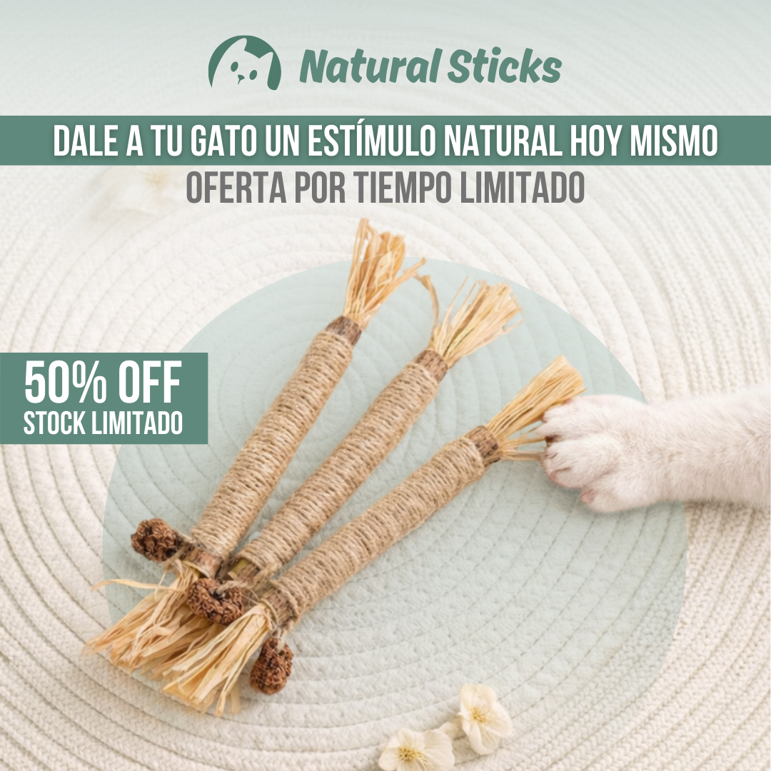 Natural Sticks™ — Juego natural, menos estrés y más felicidad felina