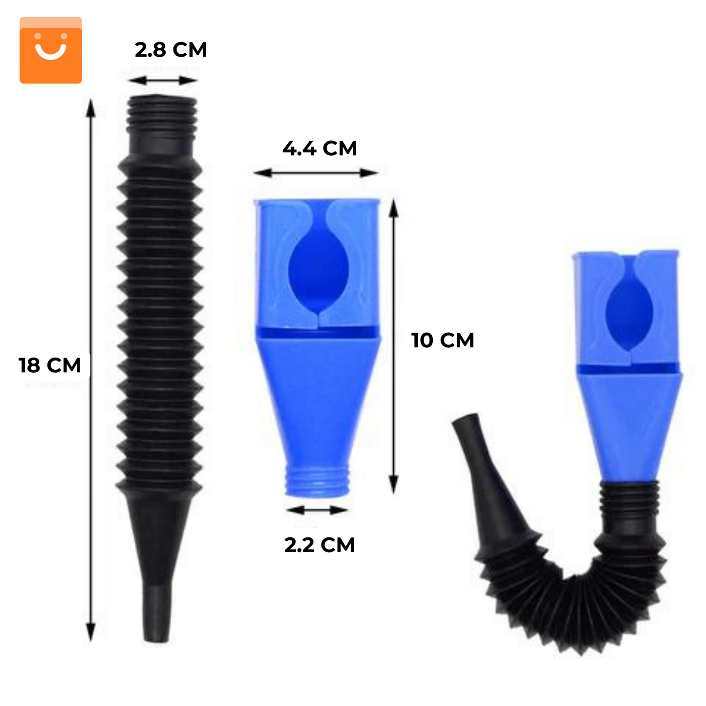 Kit FlexiFill Transfer™ - Embudo multifuncional, evita derrames y pérdida de material