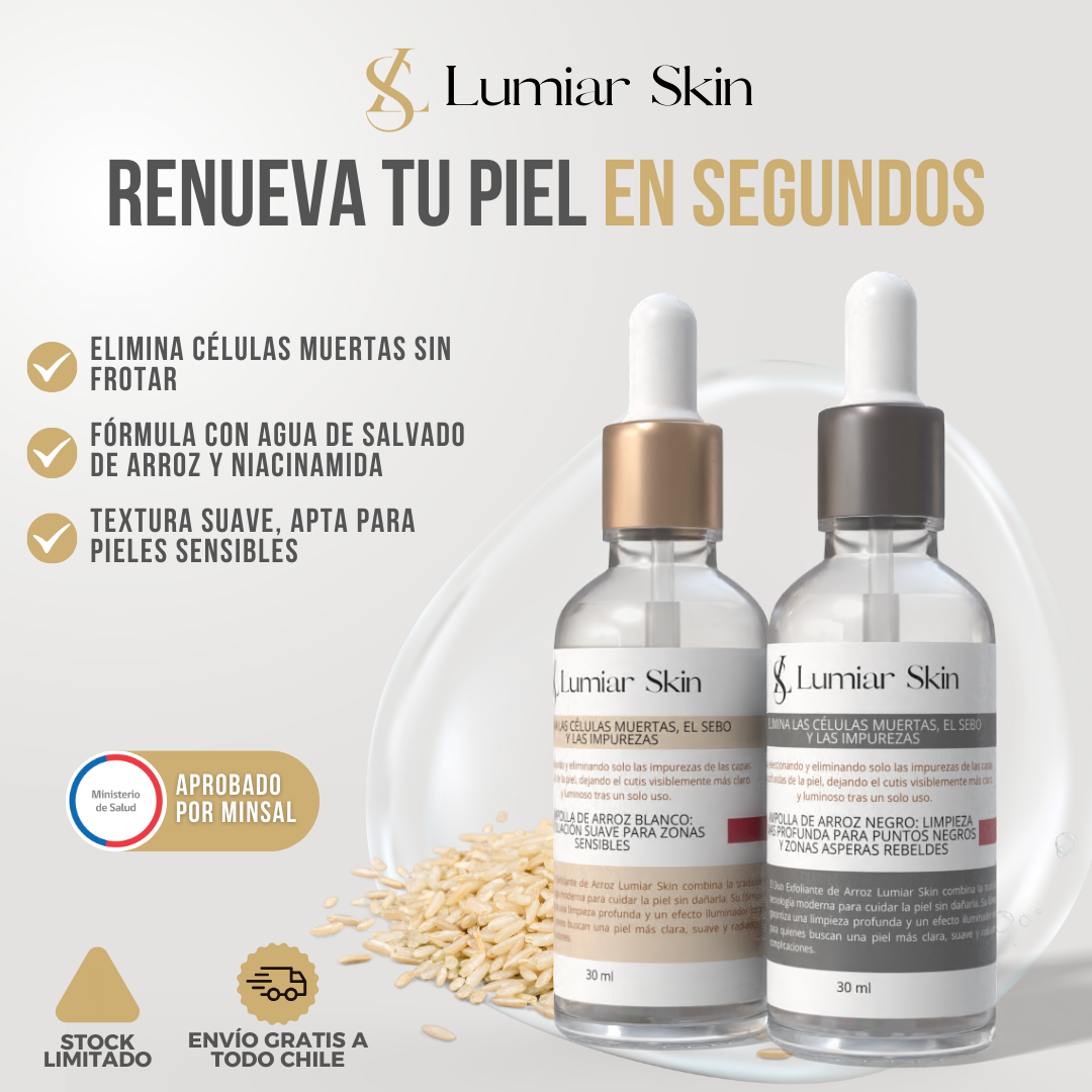 LUMIAR SKIN™ - Piel suave, radiante y renovada al instante