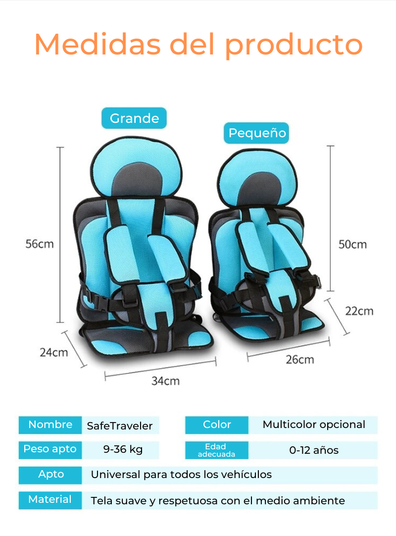 SafeTraveler™ - Asiento de seguridad para niños de desmontaje rápido