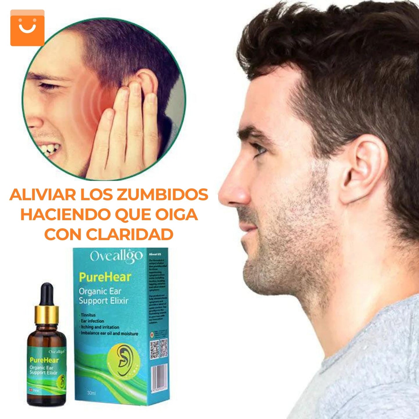 Earthrive OtoCare™- Elixir orgánico de apoyo al oído