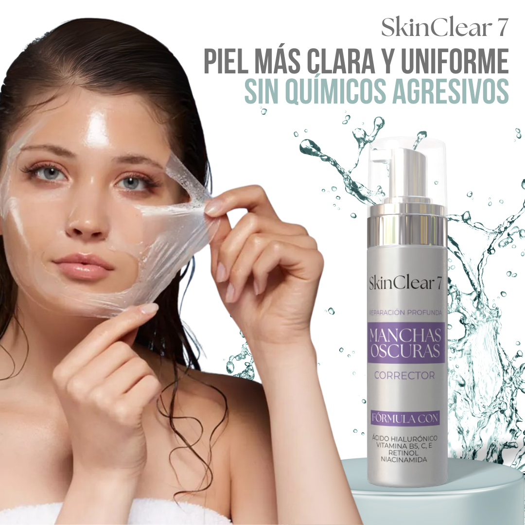 SkinClear 7™ - Dile adiós a las manchas, revela tu piel radiante.