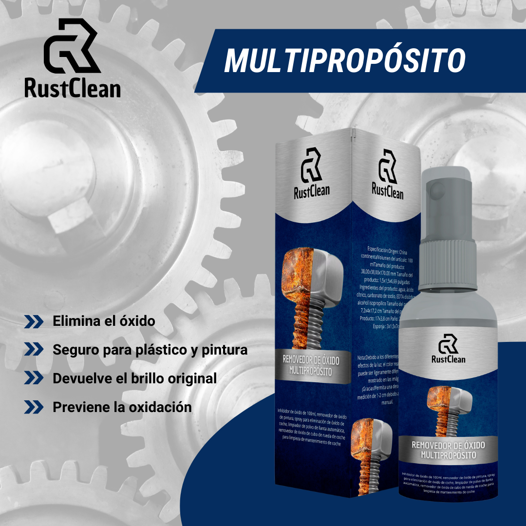 RUSTCLEAN™ - Removedor de óxido multipropósito