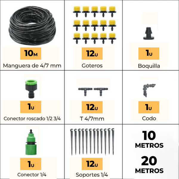RainForest™ - Sistema de riego para huertos y jardines