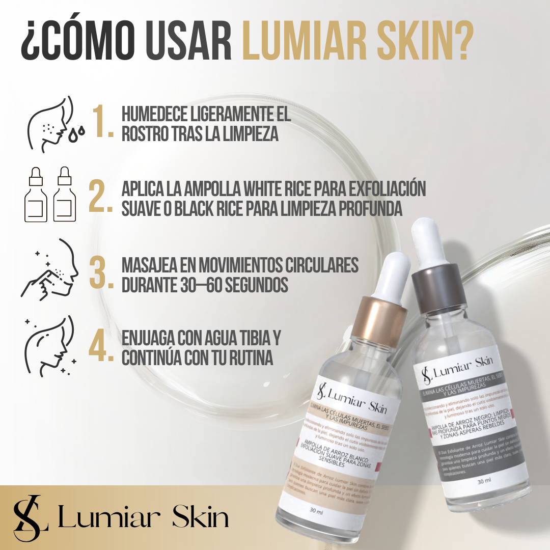 LUMIAR SKIN™ - Piel suave, radiante y renovada al instante