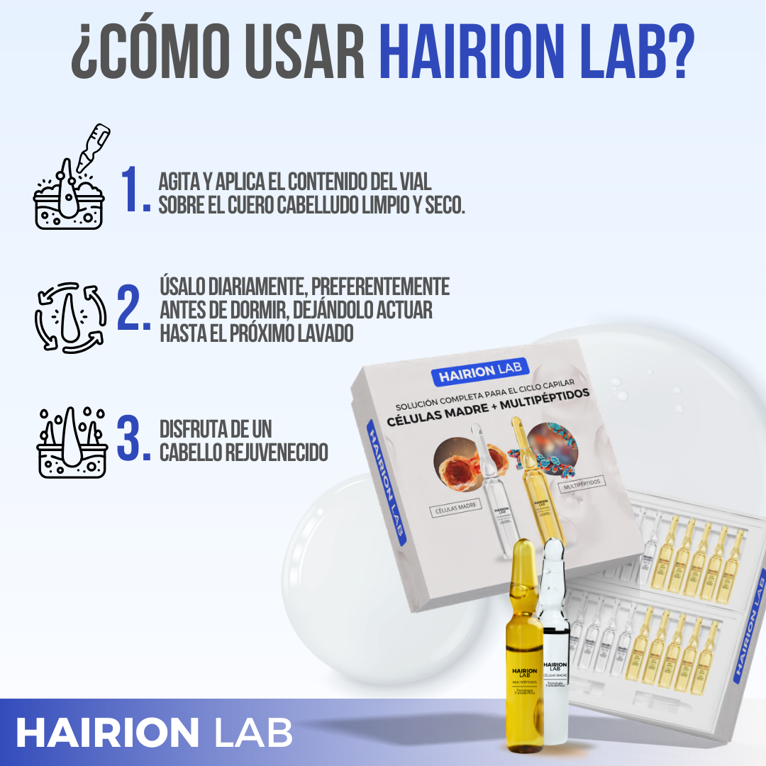 HAIRIONLAB™ - Recupera la fuerza y densidad de tu cabello, naturalmente
