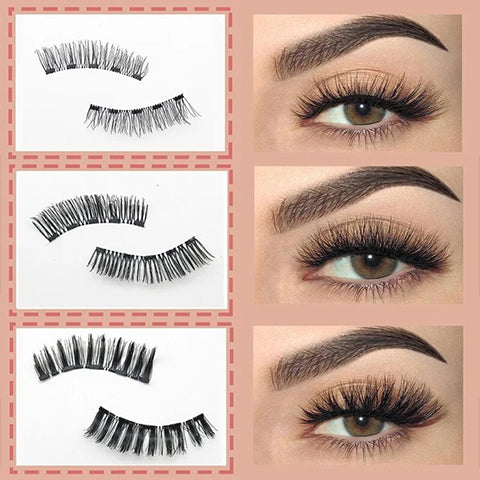 QuickGlam™ - Kit de pestañas magnéticas reutilizables