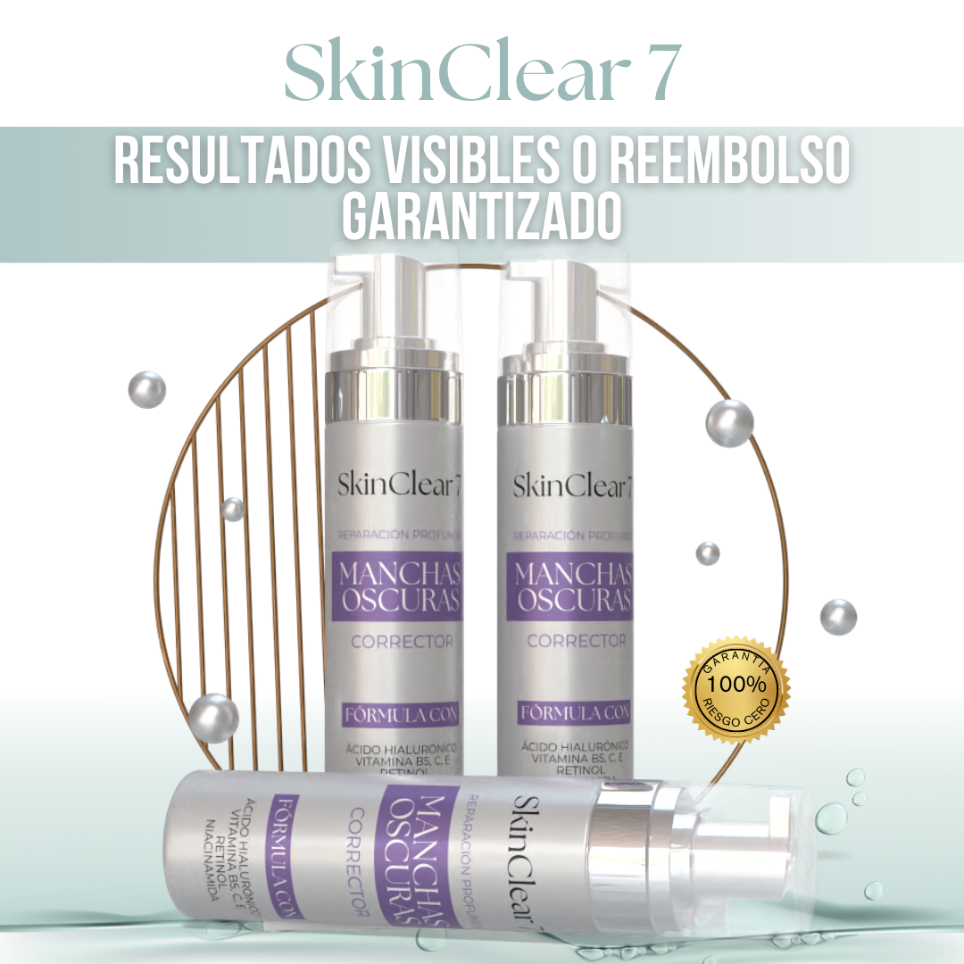 SkinClear 7™ - Dile adiós a las manchas, revela tu piel radiante.