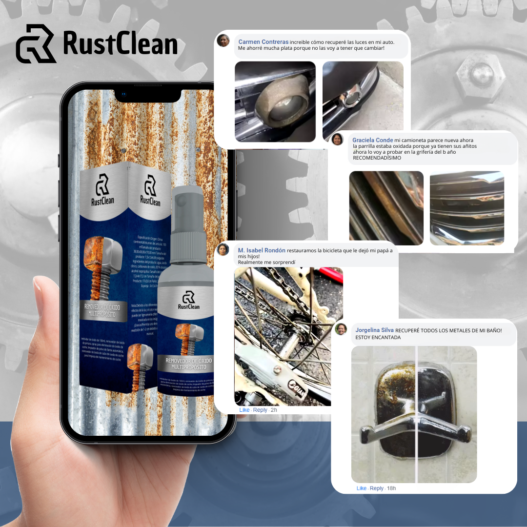 RUSTCLEAN™ - Removedor de óxido multipropósito