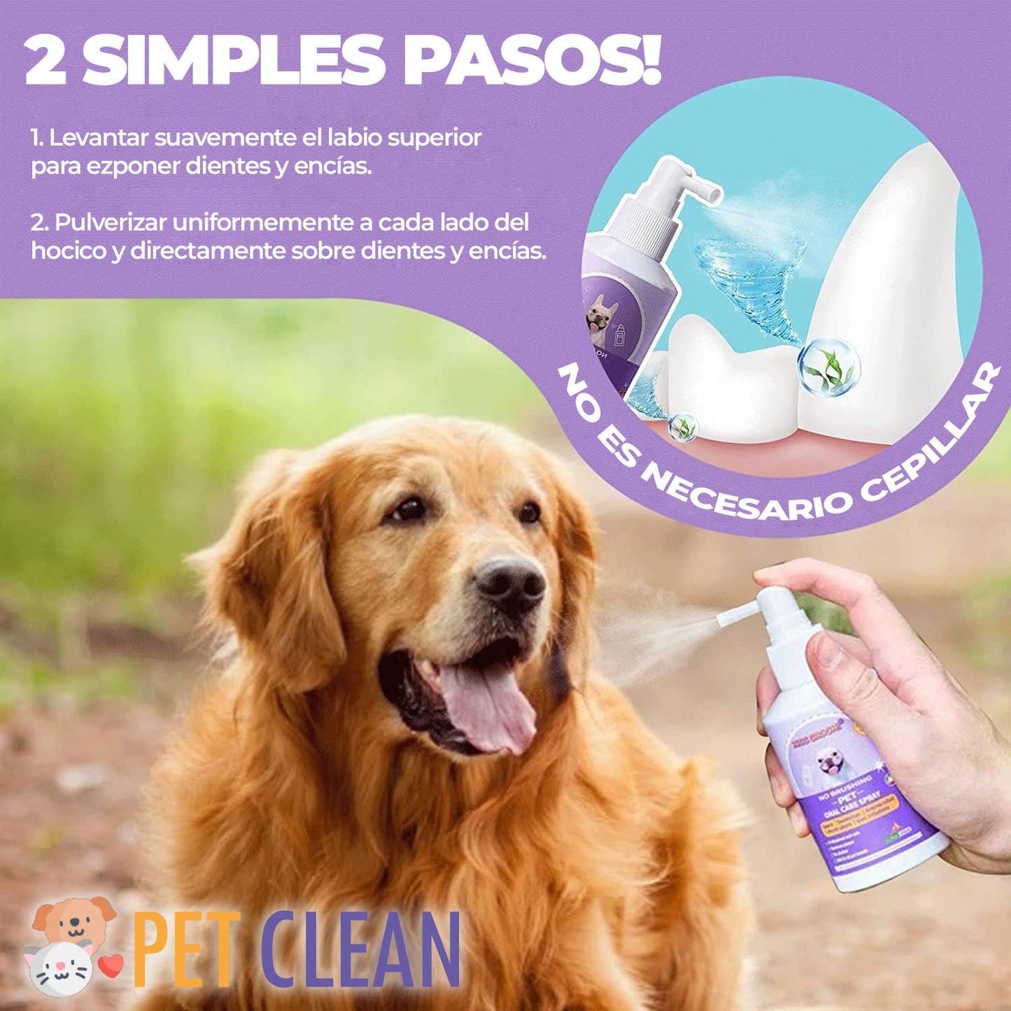 PetClean™ - Higiene bucal para perros y gatos