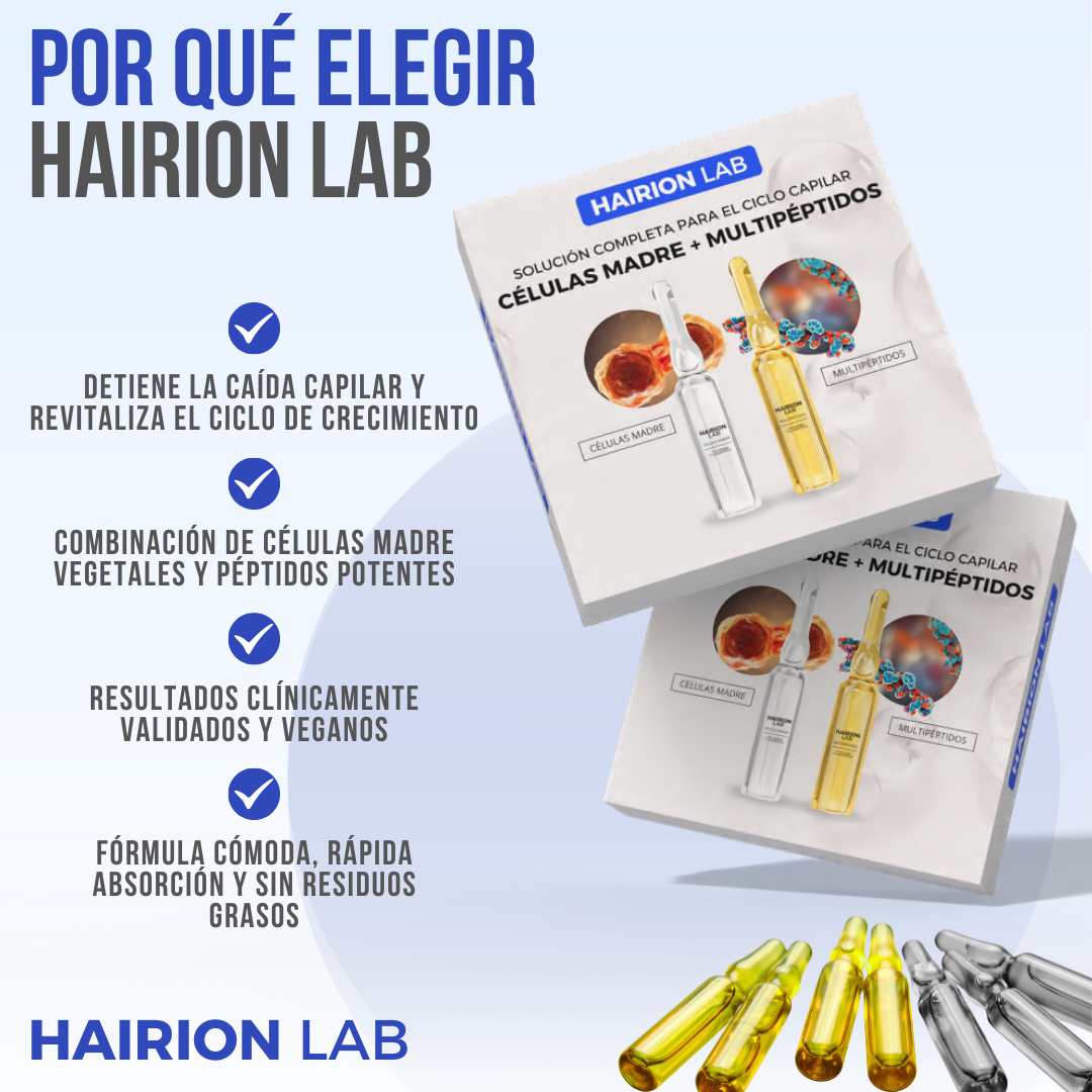 HAIRIONLAB™ - Recupera la fuerza y densidad de tu cabello, naturalmente