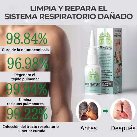 OnNature™ - Rociador para desintoxicar el sistema respiratorio