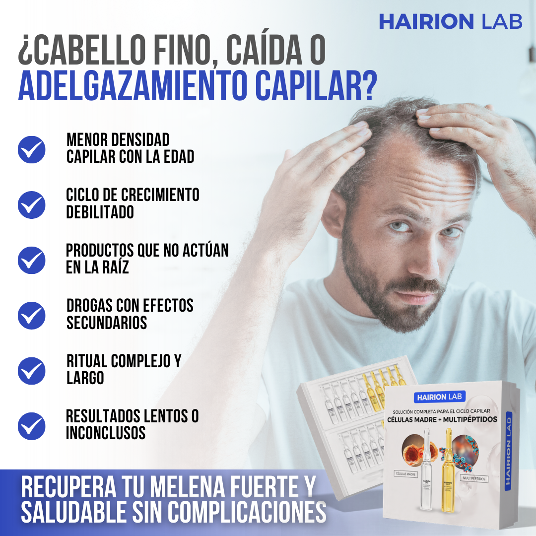 HAIRIONLAB™ - Recupera la fuerza y densidad de tu cabello, naturalmente