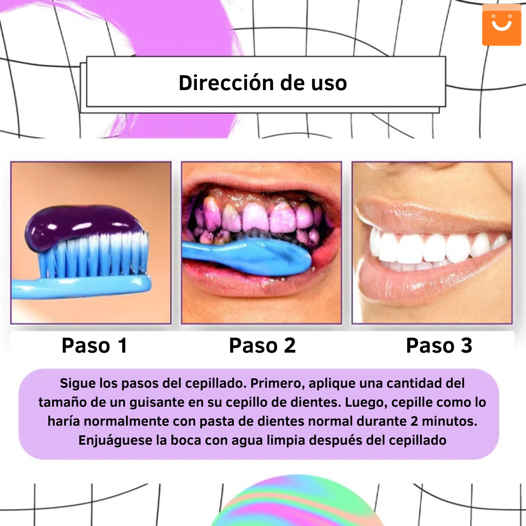 ⚡ Oferta Flash | AngelSmile™- Pasta de dientes en mousse morada blanqueadora