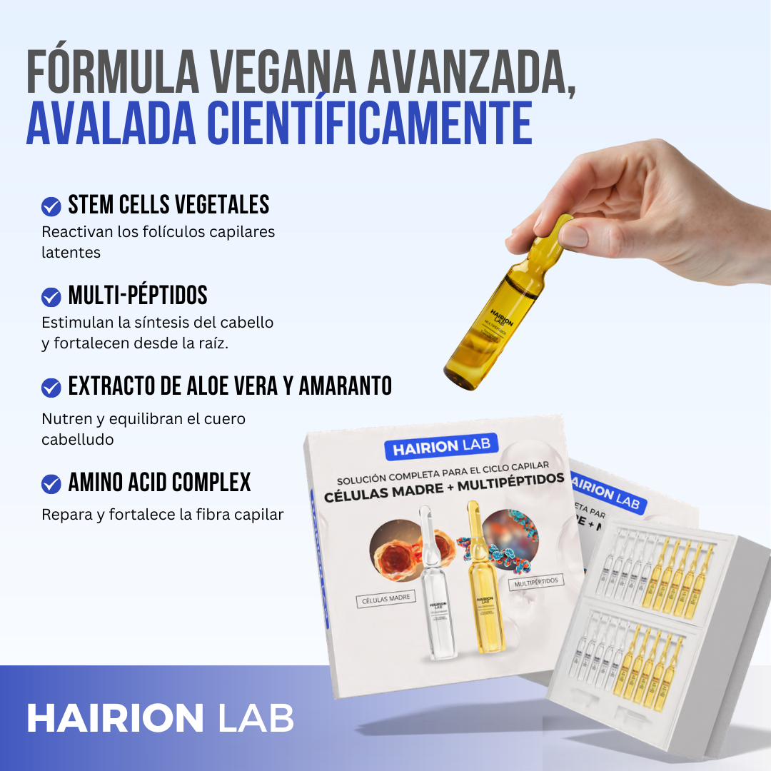 HAIRIONLAB™ - Recupera la fuerza y densidad de tu cabello, naturalmente