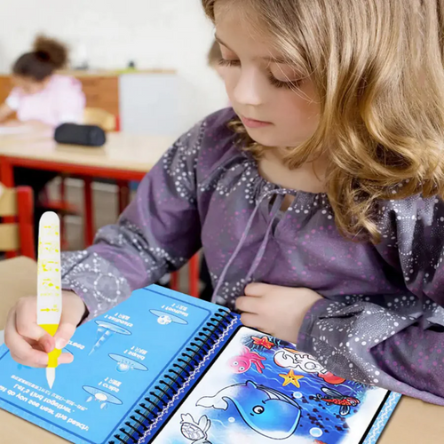 MagicWater™ - Libro reutilizable para niños, que se pinta con agua