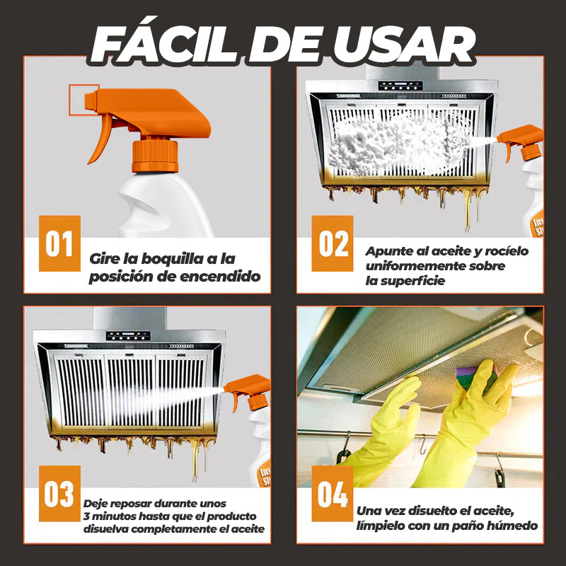 InstantShine™ - Espuma limpiadora en spray
