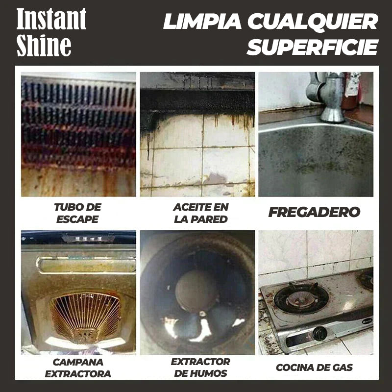 InstantShine™ - Espuma limpiadora en spray