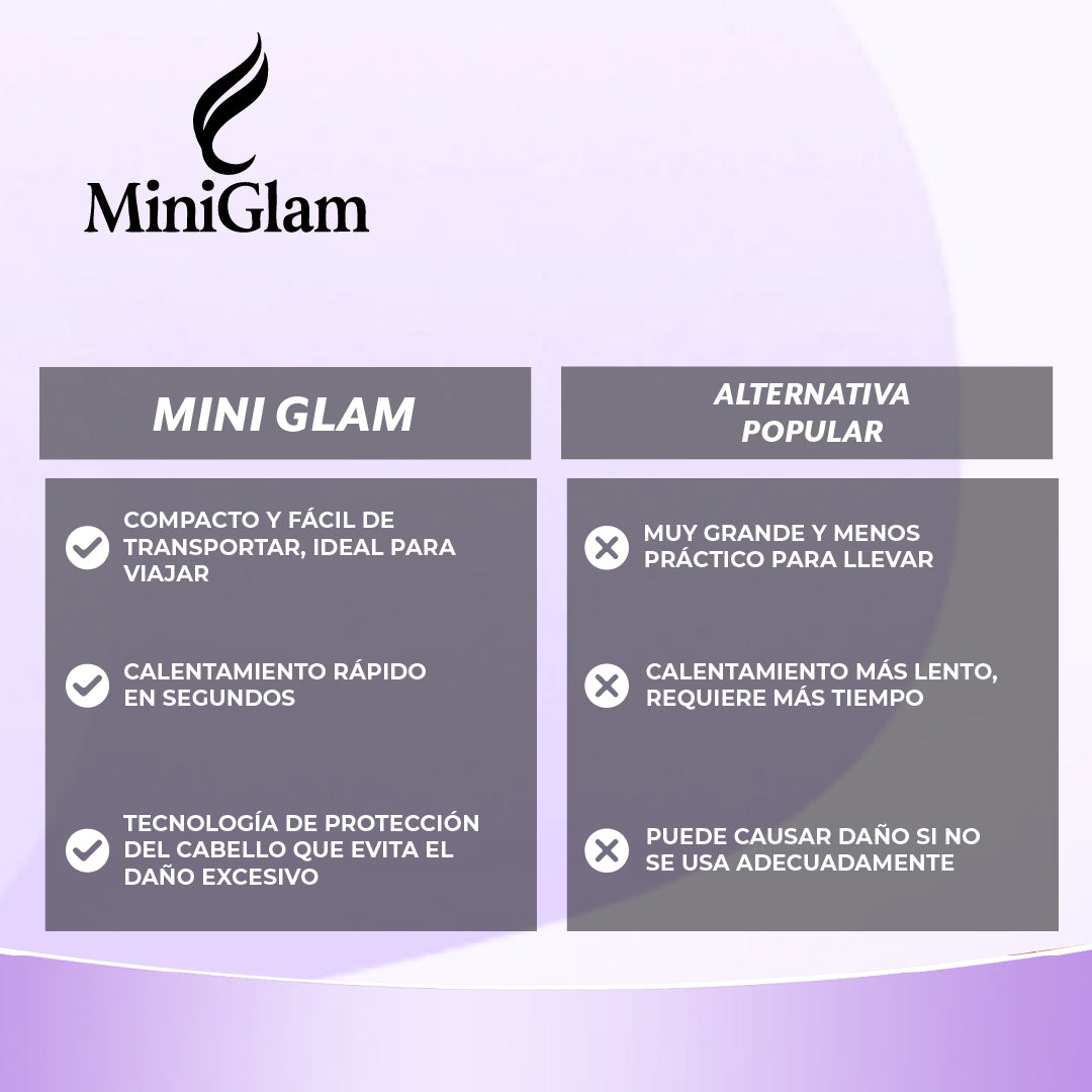 MiniGlam™ - Riza y alisa con facilidad