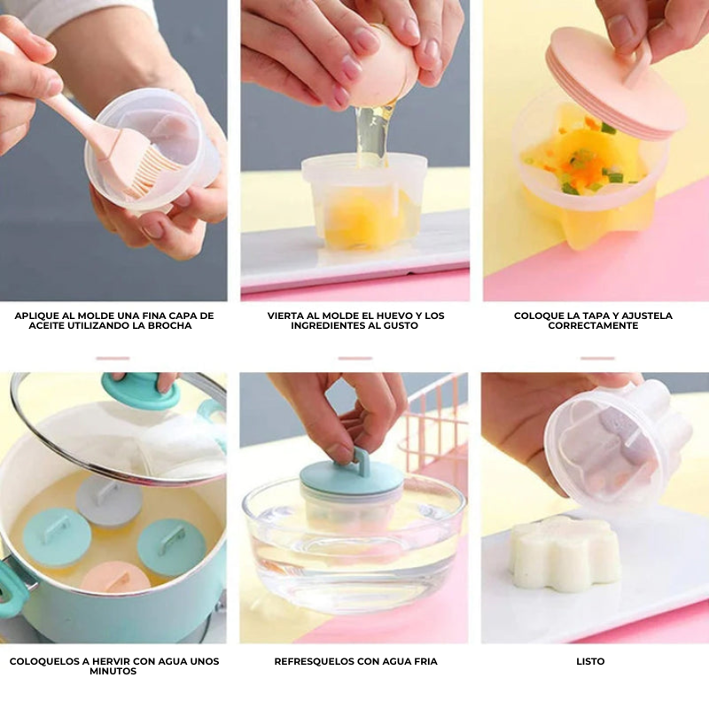 EggCrafty™ - Molde de figuras para hacer huevos cocidos