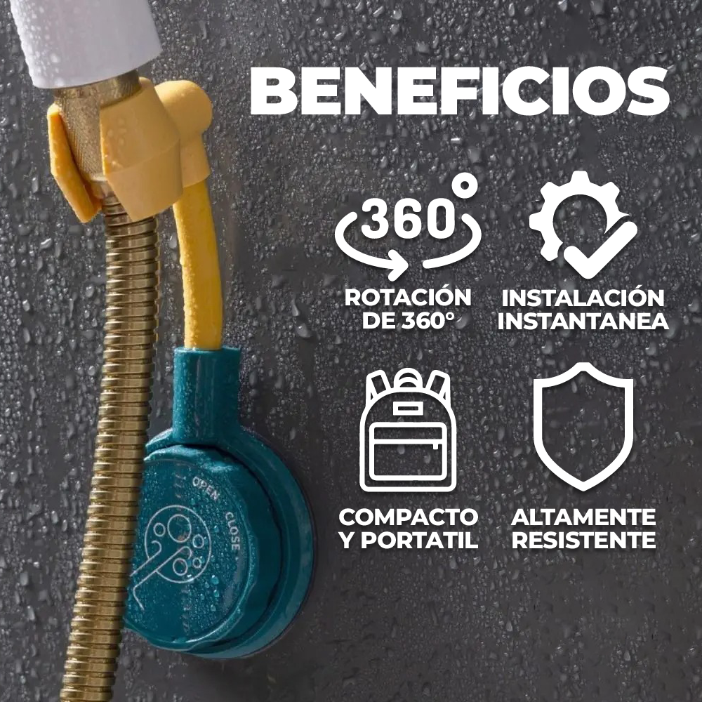 SafeD™ - Soporte de ducha ajustable 360°