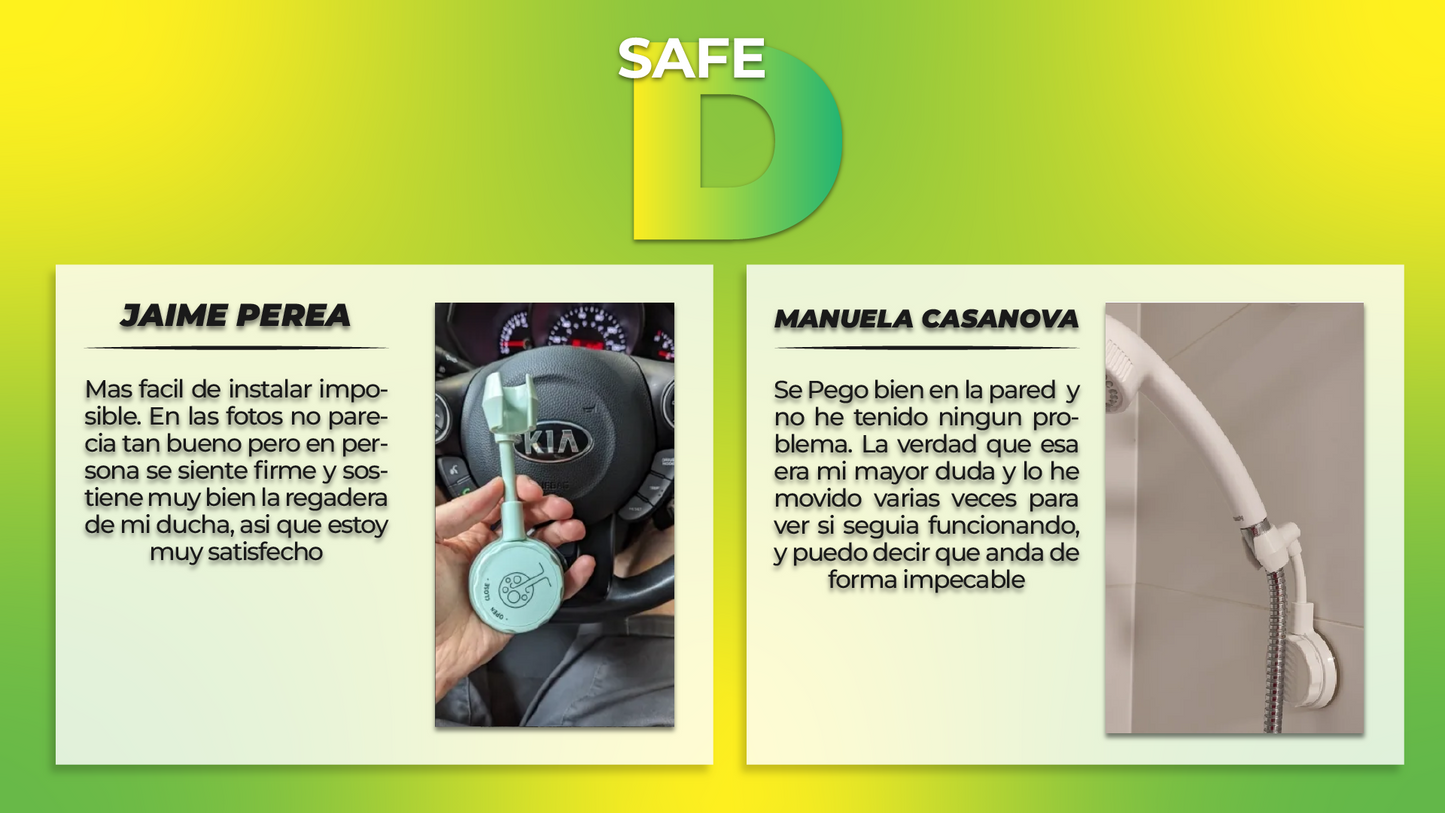 SafeD™ - Soporte de ducha ajustable 360°