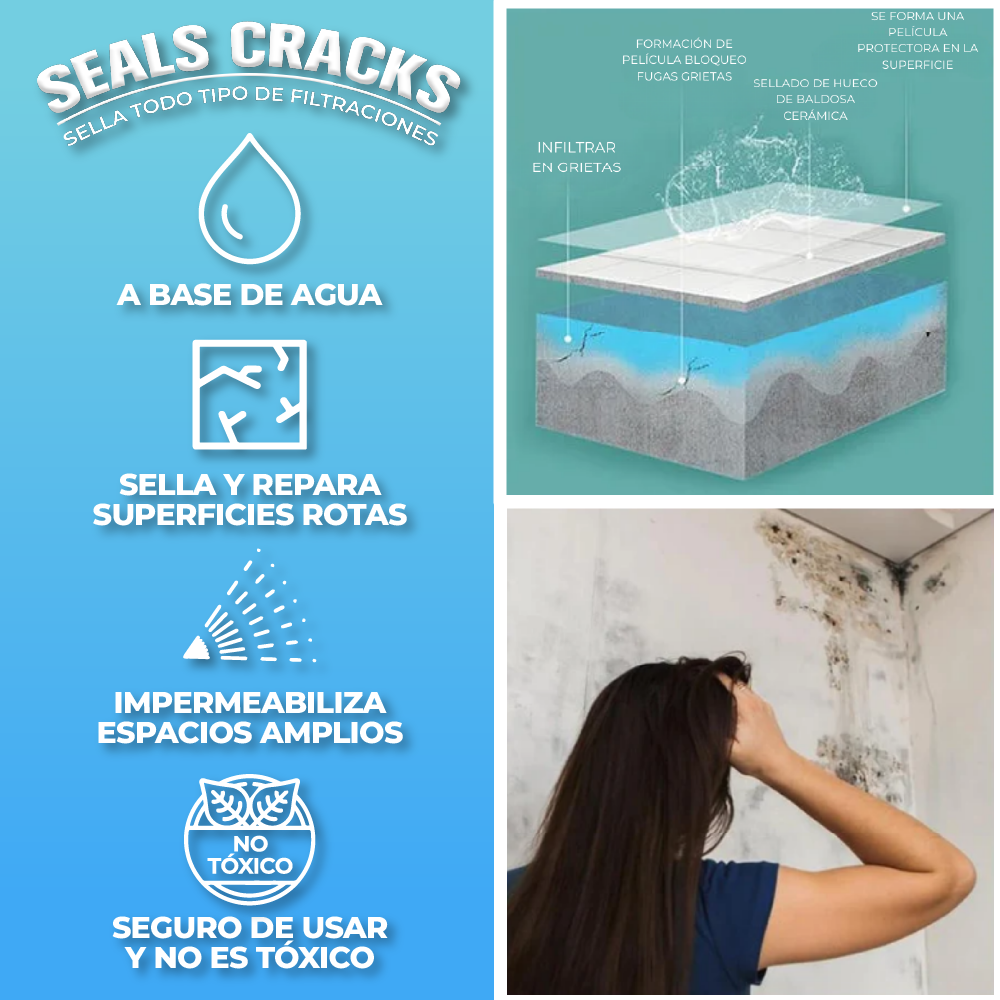 SealsCracks™ - Sellador anti fugas