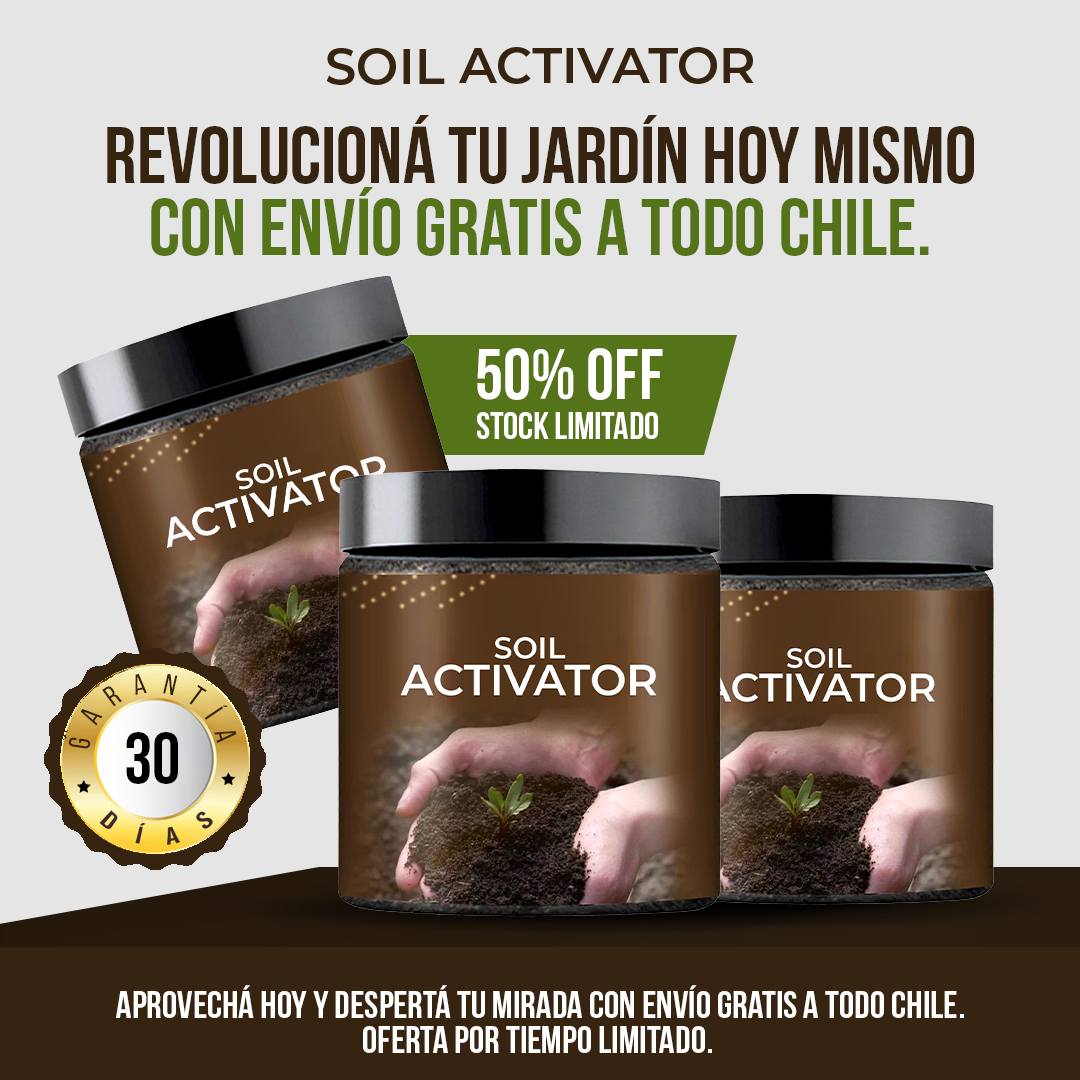 Soil Activator™ - Plantas más fuertes, raíces más vivas.