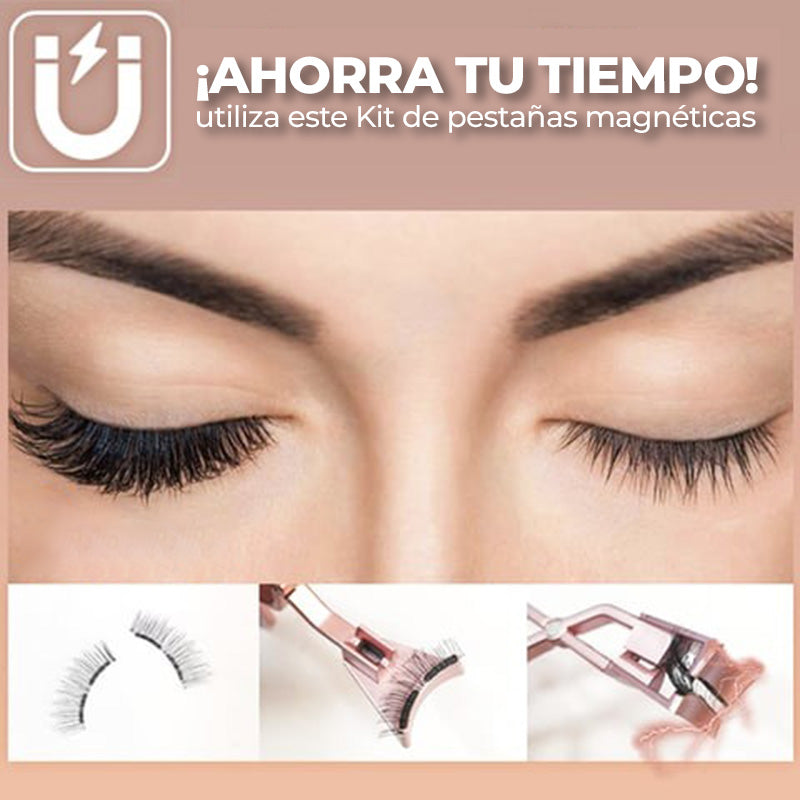 QuickGlam™ - Kit de pestañas magnéticas reutilizables