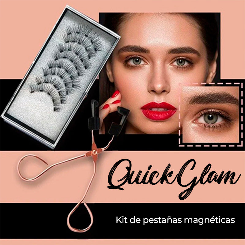 Quickglam™ Kit De Pestañas Magnéticas Reutilizables Alegres Cl