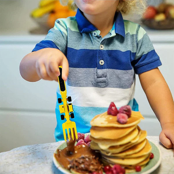 IndepDine™ - JUEGO DE HERRAMIENTAS DE COCINA PARA NIÑOS CREATIVOS - SET CUBIERTO + PLATO