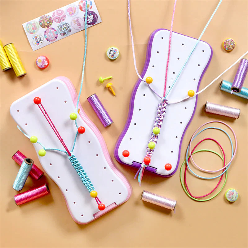 RAINBOWCRAFT™ - KIT DE TRENSADORA DE PULSERAS