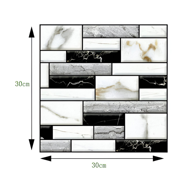 STICKMARBLE™ - ADHESIVOS DE PARED DE MARMOL 3D - SET DE 10 PIEZAS