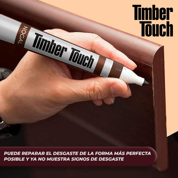 TimberTouch™ - Kit de lápices y cera para restaurar madera (8 tonos)