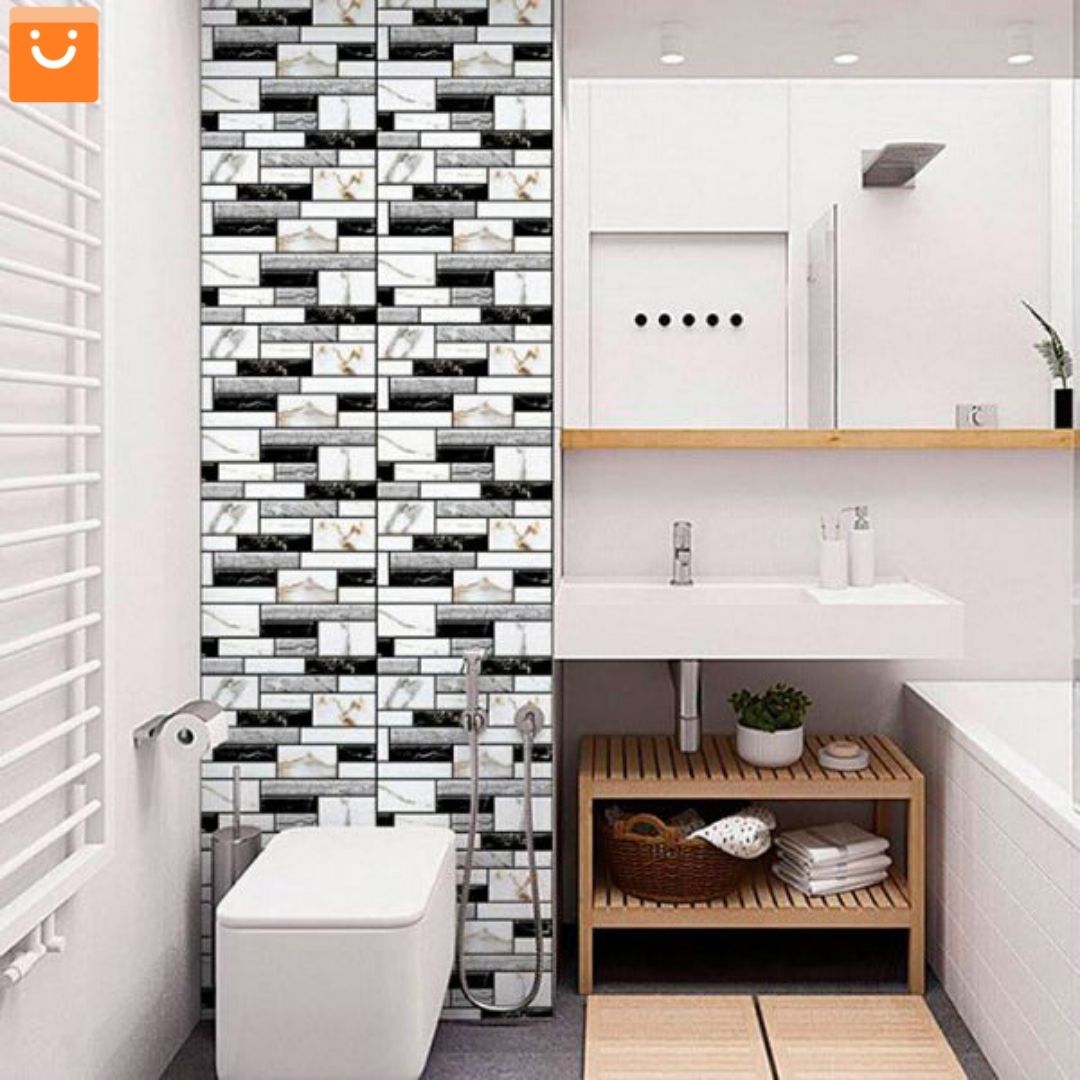 STICKMARBLE™ - ADHESIVOS DE PARED DE MARMOL 3D - SET DE 10 PIEZAS