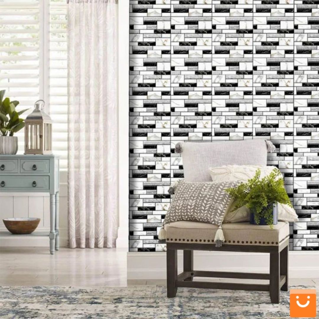 STICKMARBLE™ - ADHESIVOS DE PARED DE MARMOL 3D - SET DE 10 PIEZAS