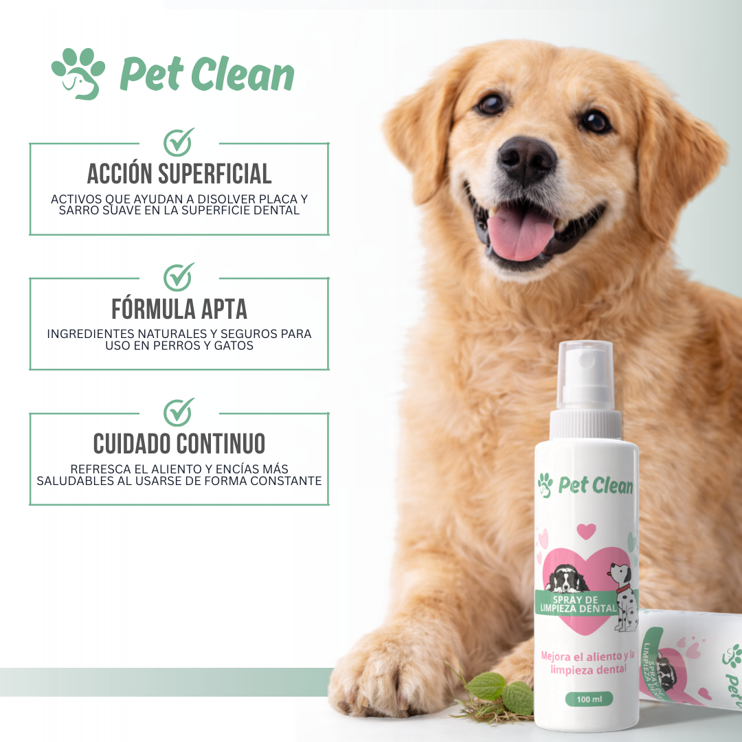 Pet Clean™ — Aliento fresco y dientes sanos, sin peleas ni cepillos