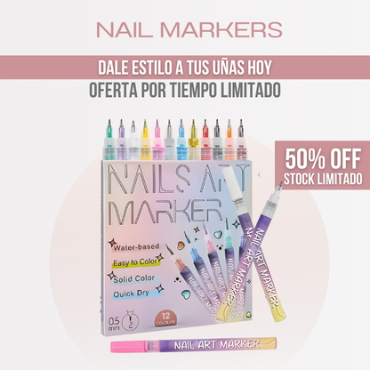 Nail Markers™ - Dibuja tu estilo, color a color