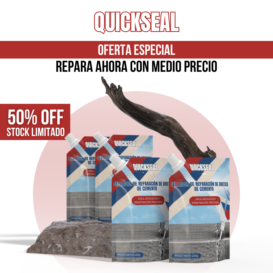 QuickSeal™ - Grietas selladas, superficies perfectas
