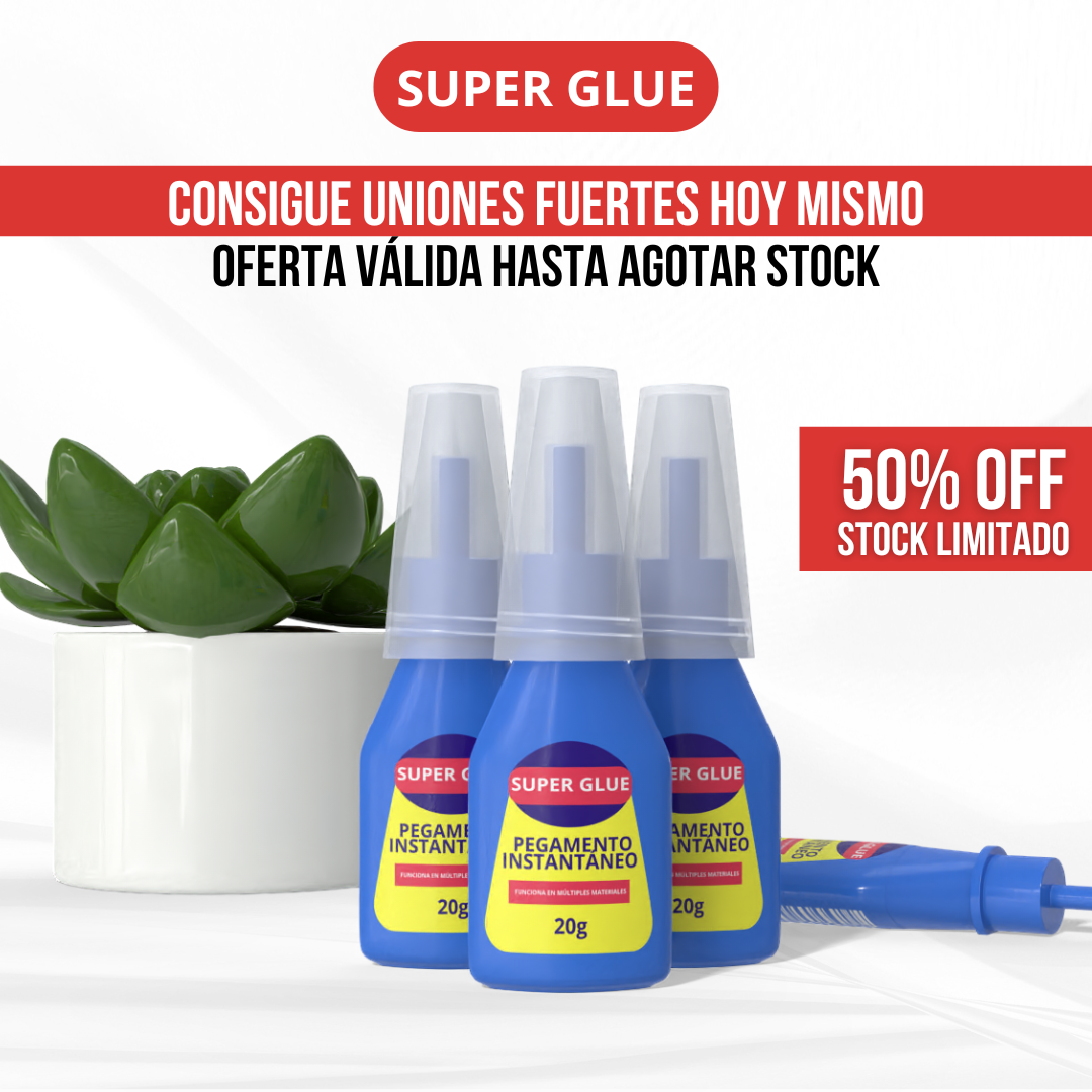 Super Glue™ - Pega fuerte, rápido y sin complicaciones