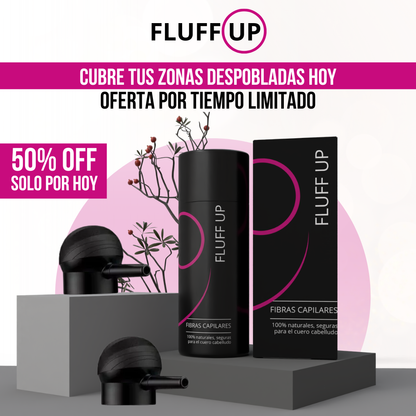 Fluff Up™  - Cabello más denso al instante. Natural, seguro e indetectable