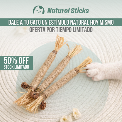 Natural Sticks™ — Juego natural, menos estrés y más felicidad felina