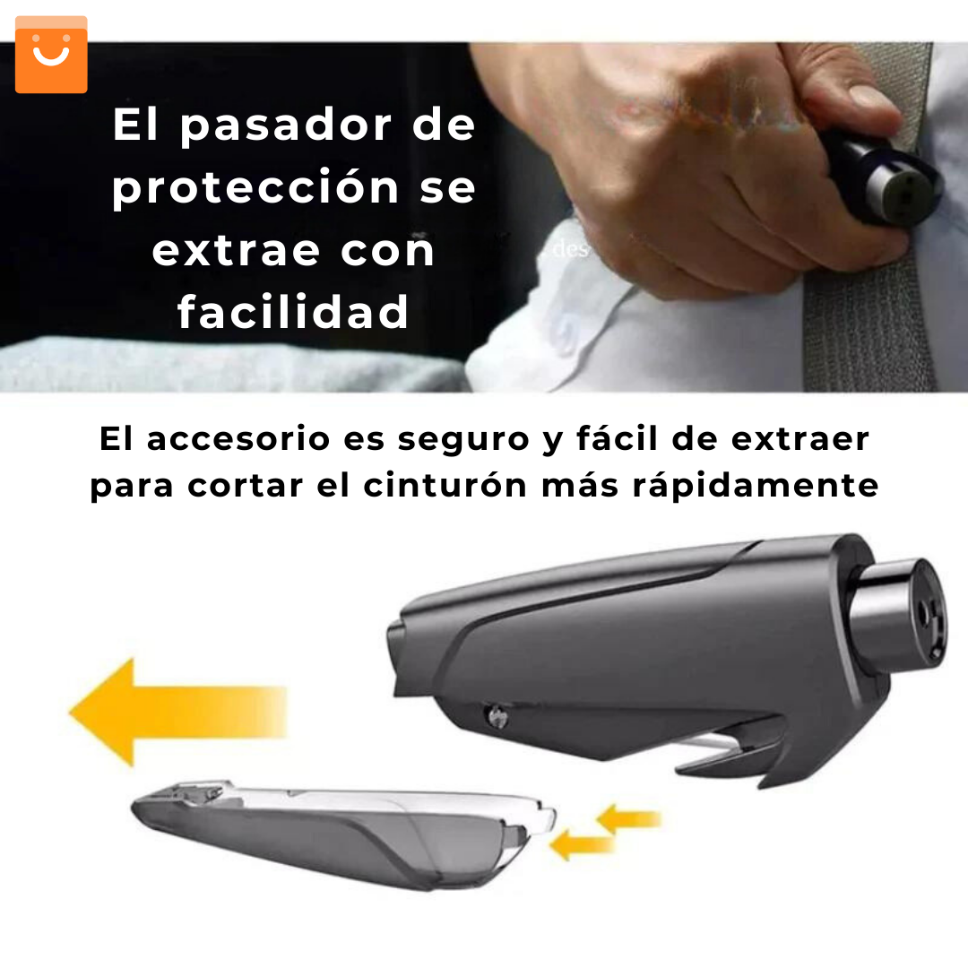 CarGuardian 3 en 1™ - Martillo de emergencia para el auto