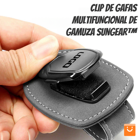 SunGear™ - CLIP DE GAFAS MULTIFUNCIONAL DE GAMUZA