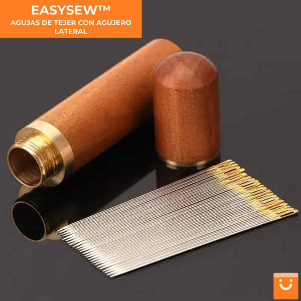 EASYSEW™ - AGUJAS DE TEJER CON AGUJERO LATERAL