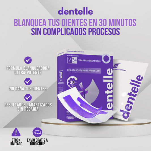 DENTELLE™ - Una sonrisa más blanca en 30 minutos, sin complicaciones