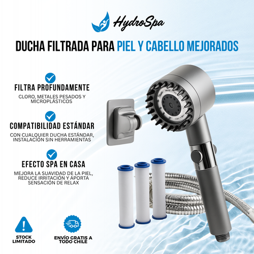 HydroSpa™ - Tu ducha nunca había sido tan potente, suave y relajante