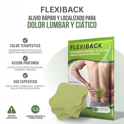 FlexiBack™ — Alivio real, rápido y sin riesgos